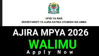 Ajira Mpya za Walimu 2026 Tuma Maombi Leo | Nafasi za Kazi Serikalini screenshot 5