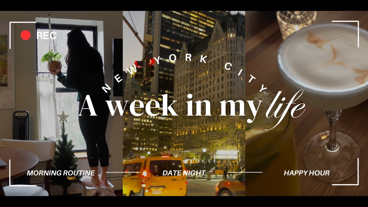 NYC work week in my life | morning routines, date night at the Met ...