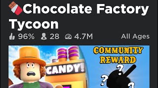 5th Rebirth In Chocolate Factory Tycoon Roblox