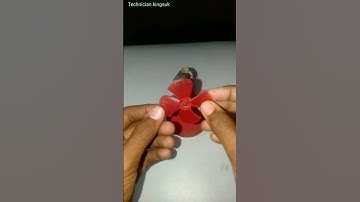 simple dc motor life hack // diy mini table fan making // #short