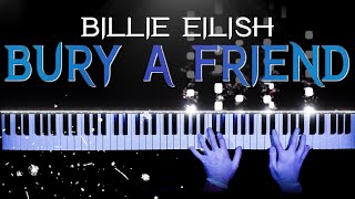 Billie Eilish - bury a friend - piano cover | tutorial