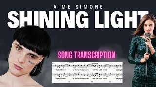 Shining light, Aime Simone, partition, score