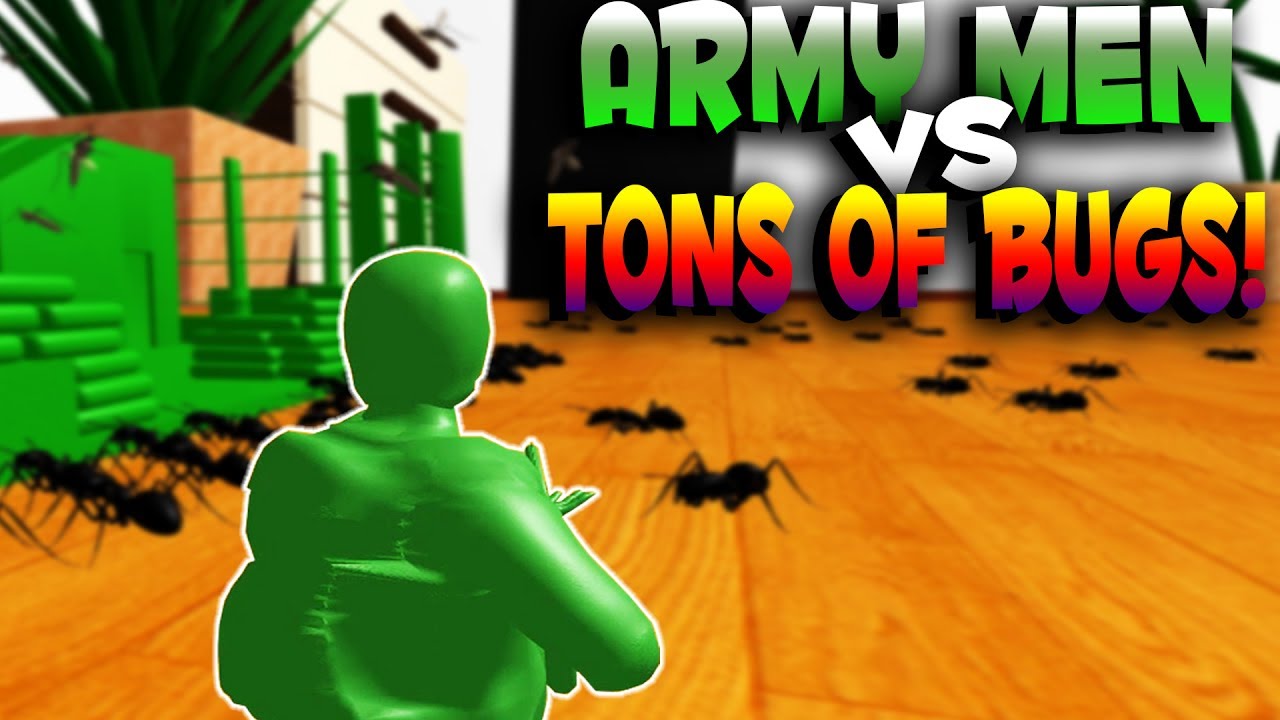 TOY GREEN ARMY MEN VS SWARMS OF BUGS! Home Wars Gameplay TOY GREEN ARMY MEN VS SWARMS OF BUGS! Home Wars Gameplay