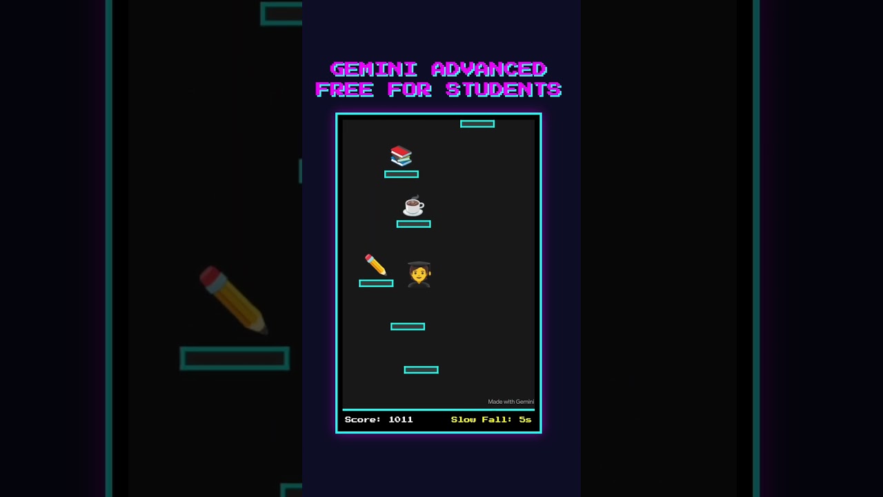 Level up your studying. US college students get Gemini Advanced FREE goo.gle/StudentsYT Terms apply