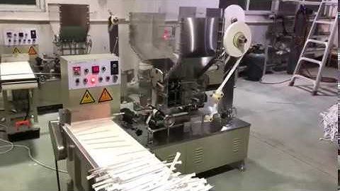 Automatic individual straw packaging machine