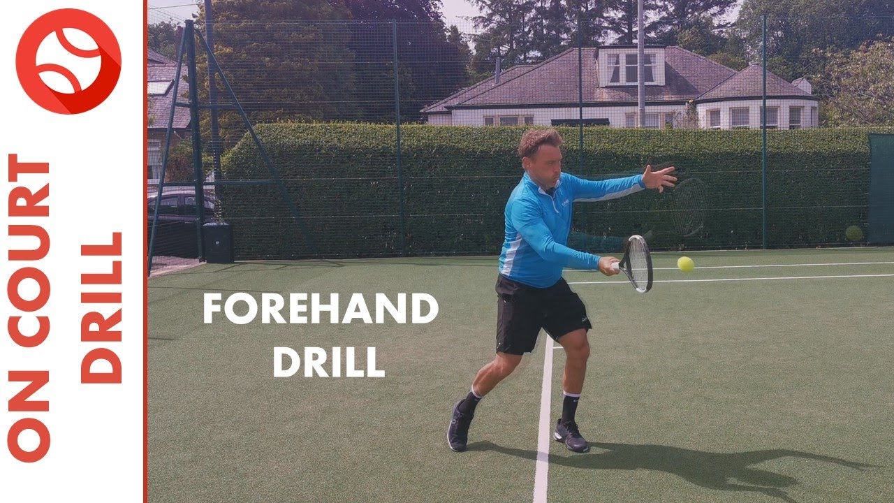 Crosscourt Forehand Tennis Drill YouTube