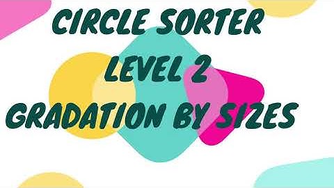 CIRCLE SORTER | Montessori way| Montessori Education | Montessori Learning | Montessori Method