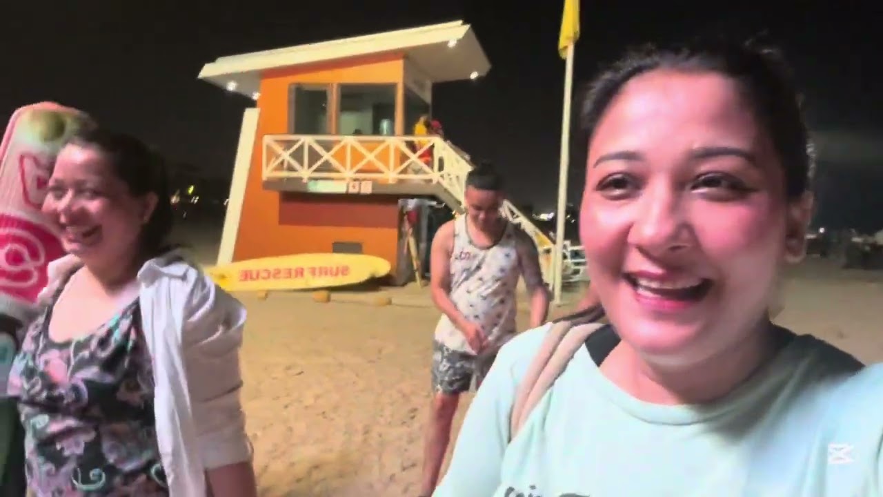 Jumeirah  Night Beach 🏖️ | Enjoying swimming with friends | Alain Vlogs 