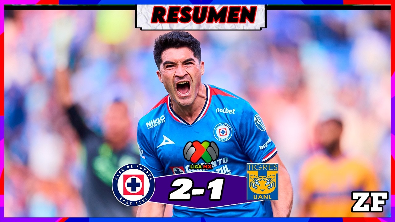 ASI FUE COMO CRUZ AZUL VENCE A TIGRES⚽ LIGA MX JORNADA 6 CLAUSURA 2026 ...