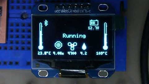 Prototype OLED display on Chinese diesel heater
