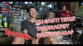 Ganti Oli Rutin, Knalpot Motor masih Berasap, Kenapa? Ternyata Ini Penyebabnya