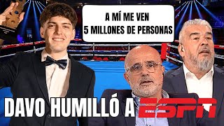 Davoo Xeneize Humilló A Espn A Mi Me Ven 5 Millones De Personas