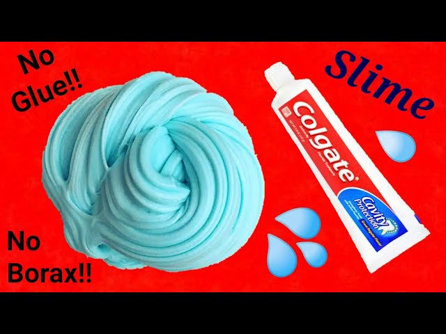 how to make toothpaste slime without glue and activator