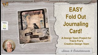 🦊 Folded Card for Junk Journals 🦊 - CDT Tracie Fox Creative (Ad Feature)