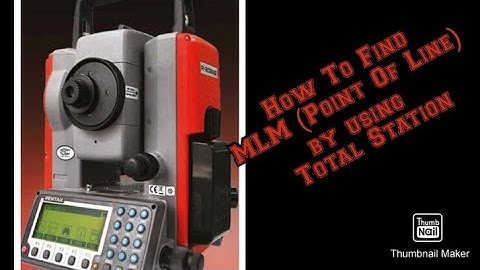 How to Find MLM ( Point of Line) by using Total Station