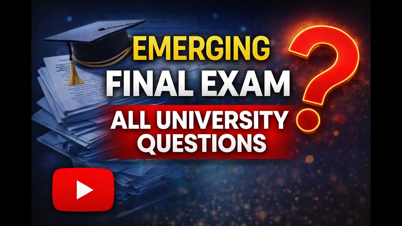 📌🚀#Emerging Final Exam All University Common Questions||ተደጋጋሚ የፈተና ጥያቄዎች#ለሁሉም ዩኒቨርሲቲ ተማሪዎች የተዘጋጀ
