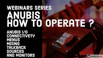 Anubis monitoring - how to operate – new EQ