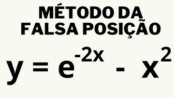 CÁLCULO NUMÉRICO - MÉTODO DA FALSA POSIÇÃO