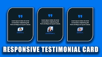 How to make an Awesome Responsive Testimonial Card