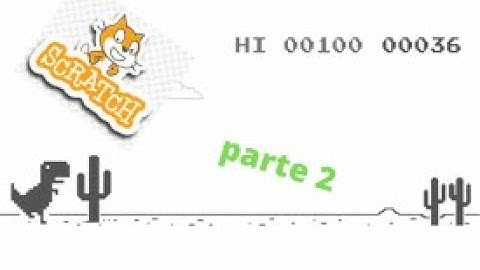 como hacer un juego como google dinosaur fácil en scratch 3.0 | parte 2 | jugador y puntaje