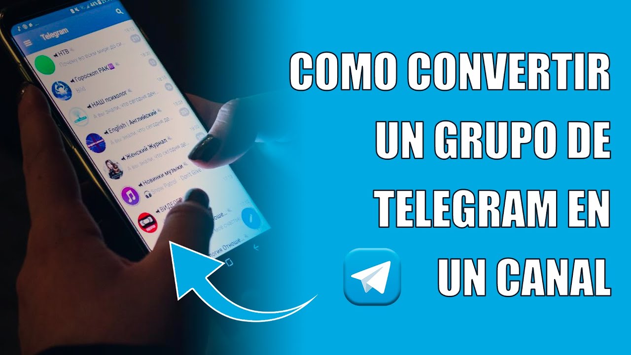 Como convertir un grupo de Telegram en un canal - YouTube