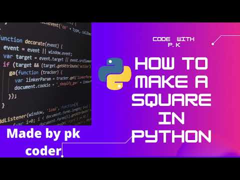 HOW TO MAKE SQUARE USING TURTLE IN PYTHON  || EXPLAINED PROPERLY