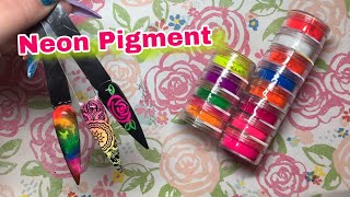 How to use Neon Pigments in Nail Art / Jelly Nails Haul