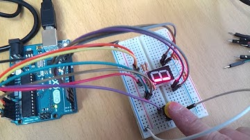 Arduino Uno 로 7세그먼트를 사용해 주사위 만들기-아노드 타입