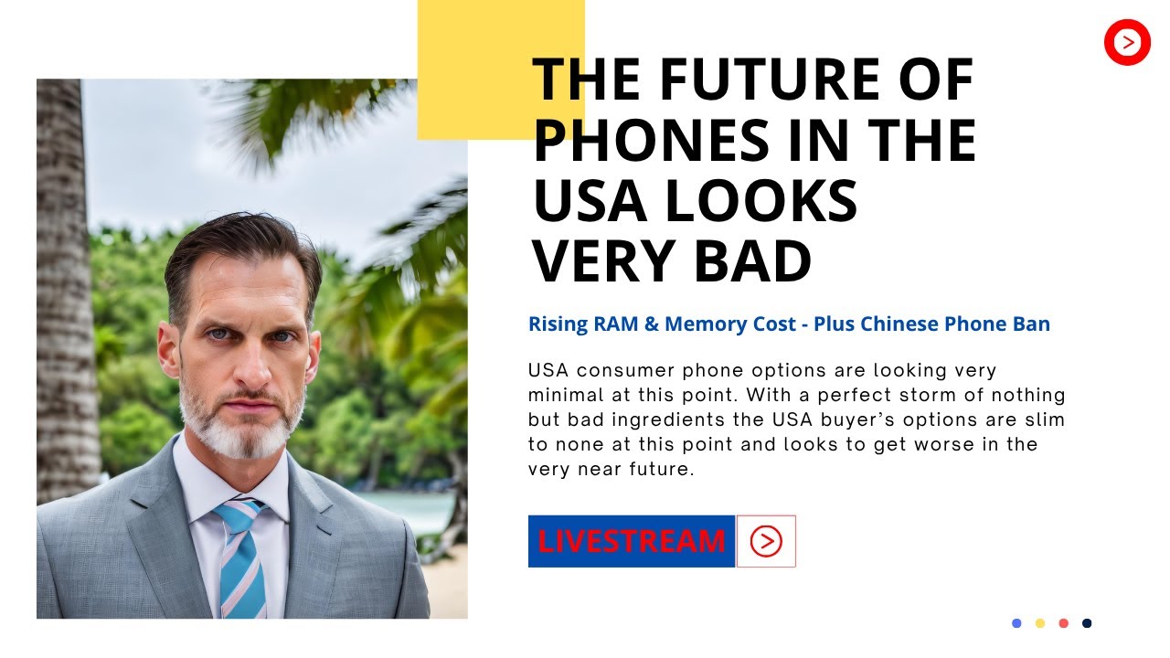 The Future Smartphone Market in the USA Looks Very Bleak - Rising Memory Costs No China Phones