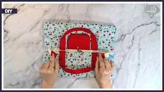 картинка: Просто, но практично ✨ Как сделать яркую сумку-тоут на молнии