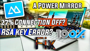 Apowermirror RSA Key problem how to solve / 27% usb connection off/Fix it very easily🔥🔥