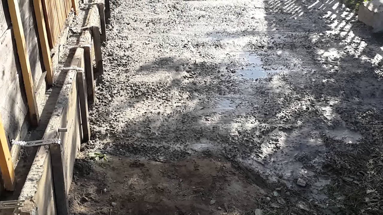 Ремонт фундамента на даче 3 - YouTube