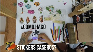 Tutorial de cómo hacer sticker caseros, con materiales baratos y regalados