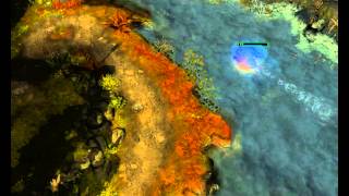 Heroes of Newearth: Gemini killing scout on mid line.avi