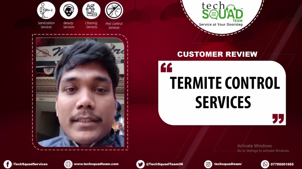 Termite control services near me  | Happy customer | Techsquadteam