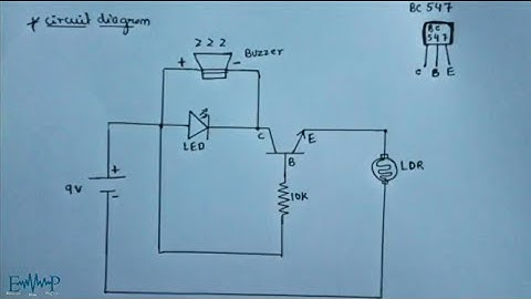Simple security system using LDR