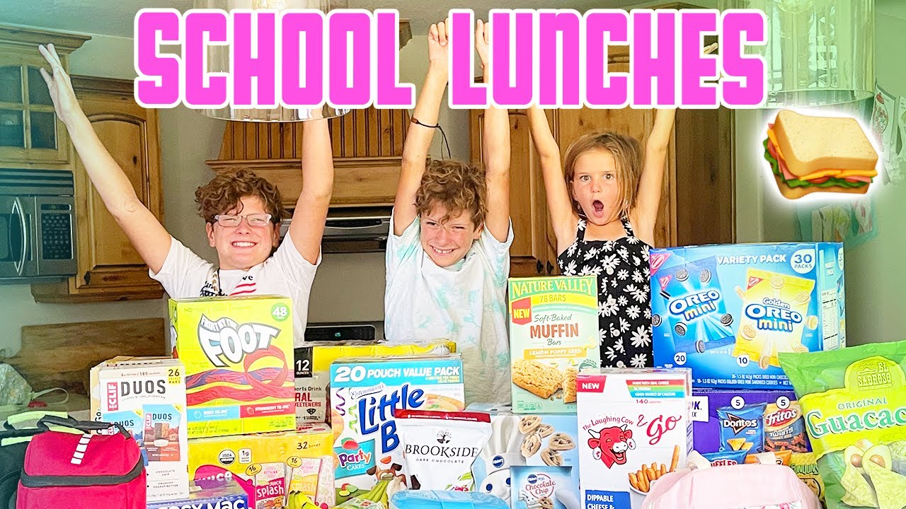 SCHOOL LUNCHES FOR KIDS BACK TO SCHOOL SAM’S CLUB HAUL SCHOOL LUNCH HAUL JUNK FOOD YouTube