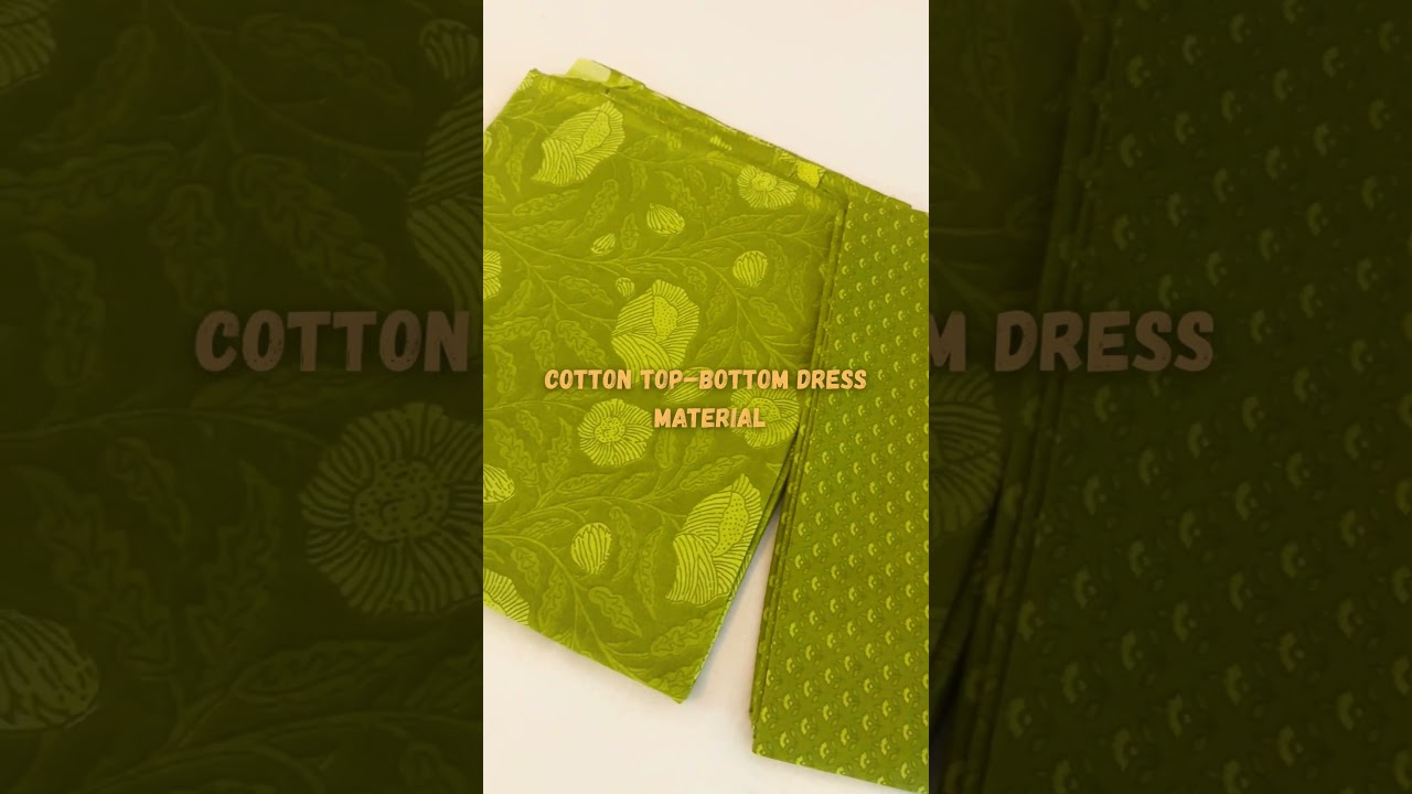 Soft Cotton Top Bottom Dress Material | Daily Comfort Fabric | Flat 50% OFF