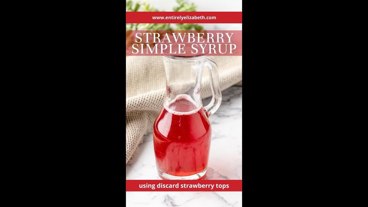 Strawberry Simple Syrup using TOPS!