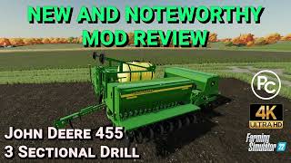 John Deere 455 3 Section Box Drill | Mod Review | Farming Simulator 22