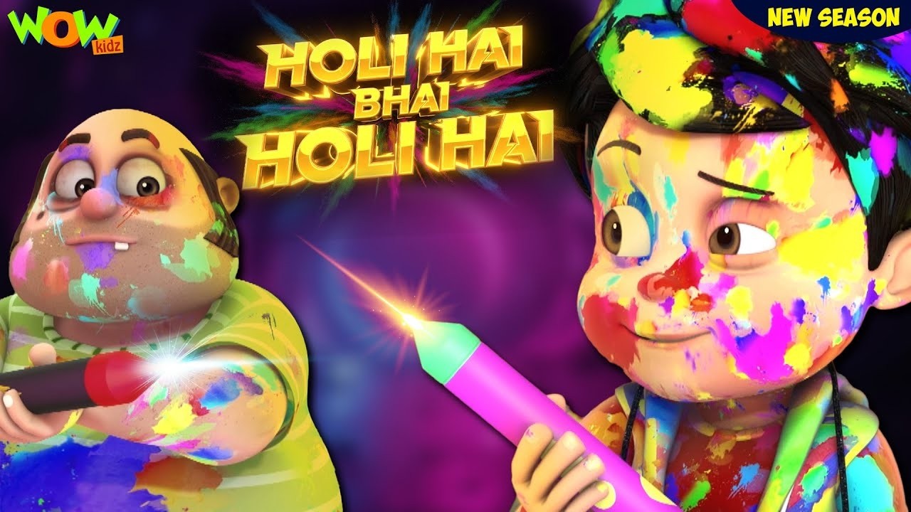 Vir The Robot Boy : Robo Vir Par Hua Holi Par Rango Ka Attack | Seven Suit Powers | Wow Kidz