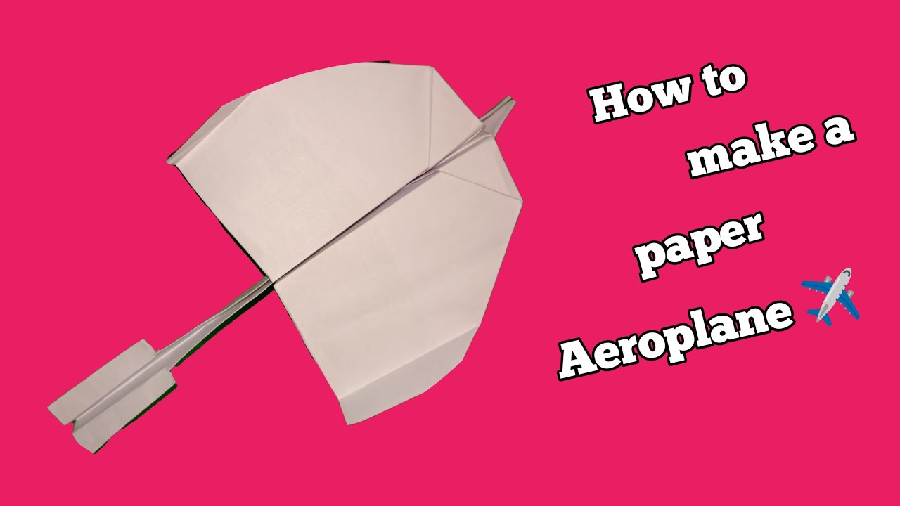 Fancy Airplain Tutorial HOW to make a paper Airoplane - YouTube