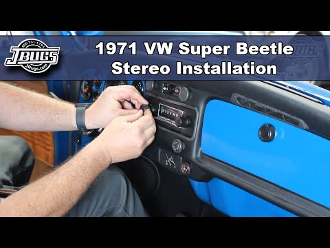 JBugs - 1971 VW Super Beetle - Stereo Installation