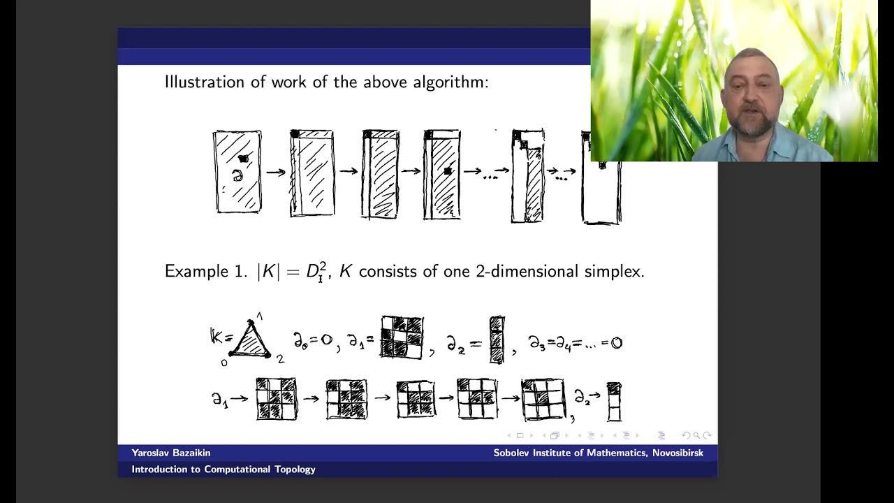 Yaroslav Bazaikin, lecture Introduction to Computational Topology II, 8.7.2021