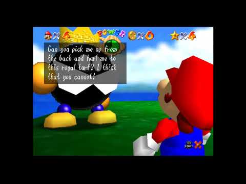 Super Mario 64 but every sound is Mario saying oof
