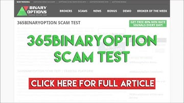 365BinaryOption Scam Test 2015
