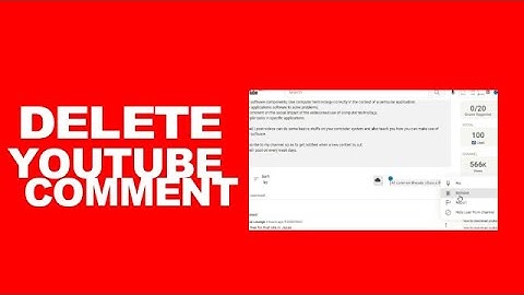 How To Delete Comment On YouTube Videos