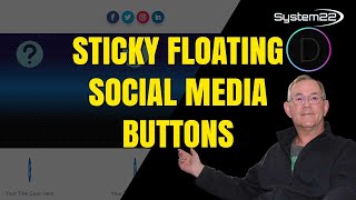 Divi Theme Sticky Floating Social Media Icons