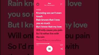 Rain Spotify lyrics Boy Mondragon
