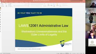LAWS12061 Tutorial (Week 9): Wednesbury Unreasonableness